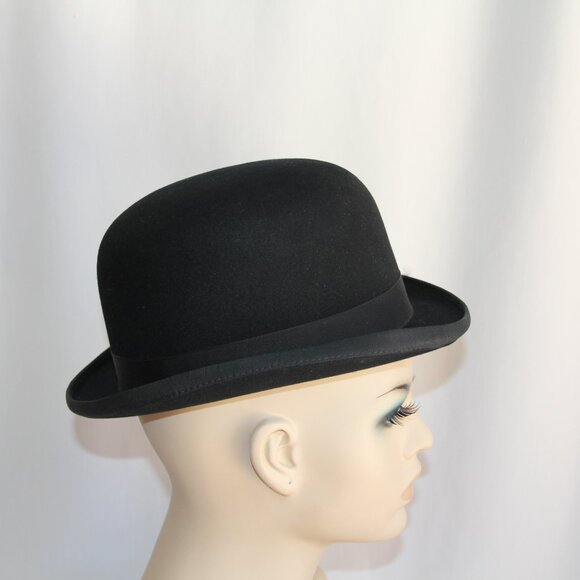 Stetson Sovereign Equestrian Black Derby Size 6 7/8. High Quality